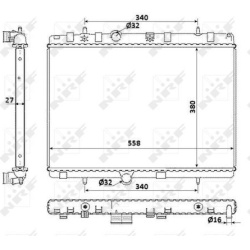 Aušinimo radiatorius
                                NRF                                                58226, NRF, 58226, a