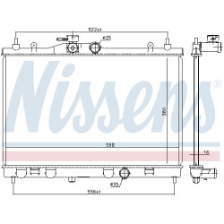 Aušinimo radiatorius
                                NISSENS                                                68741, NISSENS, 