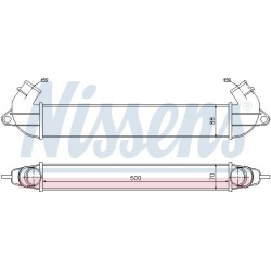 tarpinis suslėgto oro aušintuvas, kompresorius ** FIRST FIT **
                                NISSENS                     