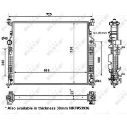 Aušinimo radiatorius
                                NRF                                                56074, NRF, 56074, a
