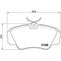 stabdžių trinkelių rinkinys, diskinis stabdys PRIME LINE
                                BREMBO                           