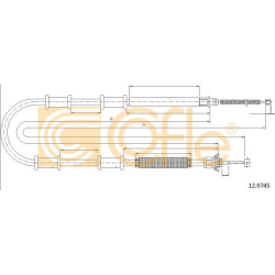 trosas, stovėjimo stabdys
                                COFLE                                                12.0745, Nenu