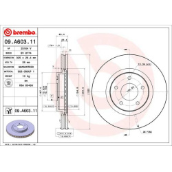 stabdžių diskas (1vnt) PRIME LINE - UV Coated
                                BREMBO                                       