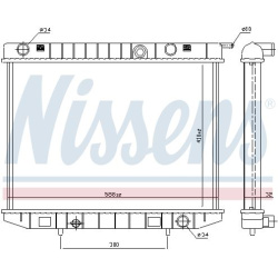 Aušinimo radiatorius
                                NISSENS                                                63299, NISSENS, 