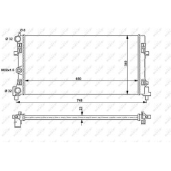 Aušinimo radiatorius
                                NRF                                                53024A, NRF, 53024A,