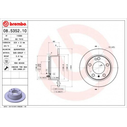 stabdžių diskas (1vnt) PRIME LINE
                                BREMBO                                                08.