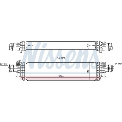 tarpinis suslėgto oro aušintuvas, kompresorius ** FIRST FIT **
NISSENS
