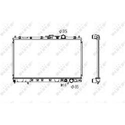 Aušinimo radiatorius
NRF 516658, NRF, 516658,
