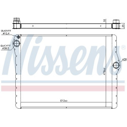 Aušinimo radiatorius
NISSENS 60777, NISSENS,