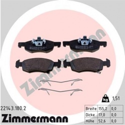 stabdžių trinkelių rinkinys, diskinis stabdys
                                ZIMMERMANN                                22