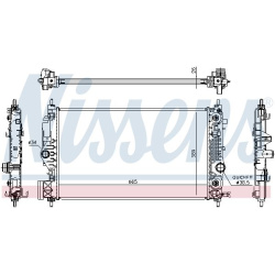 Aušinimo radiatorius
                                NISSENS                                                630762, NISSENS,