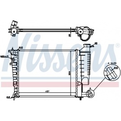 Aušinimo radiatorius
                                NISSENS                                613671, NISSENS, 613671, auto de