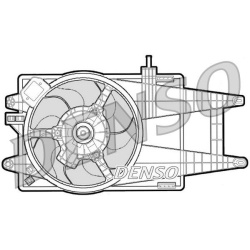 ventiliatorius, radiatoriaus
                                DENSO                                DER09040, DENSO, DER09040, 