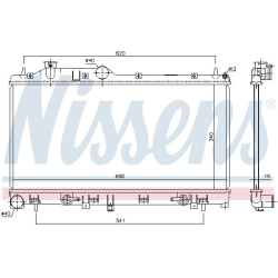 Aušinimo radiatorius
                                NISSENS                                                67725, NISSENS, 