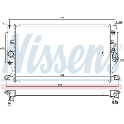 Aušinimo radiatorius
                                NISSENS                                646875, NISSENS, 646875, auto de