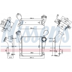 tarpinis suslėgto oro aušintuvas, kompresorius
                                NISSENS                                     