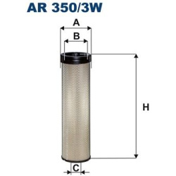 antrinis oro filtras
                                FILTRON                                                AR350/3W, Nenurod