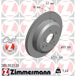 stabdžių diskas (1vnt) COAT Z
ZIMMERMANN 285