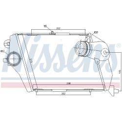 tarpinis suslėgto oro aušintuvas, kompresorius
                                NISSENS                                     