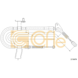 trosas, stovėjimo stabdys
                                COFLE                                                17.0679, Nenu