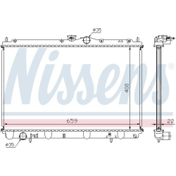 Aušinimo radiatorius
NISSENS 62857A, NISSENS,