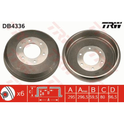 stabdžių būgnas
TRW DB4336, TRW, DB4336, au