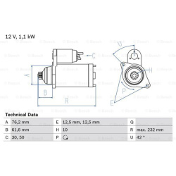 Starteris
                                BOSCH                                                0986018920, BOSCH, 0986018920,
