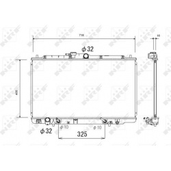 Aušinimo radiatorius
                                NRF                                                53744, NRF, 53744, a