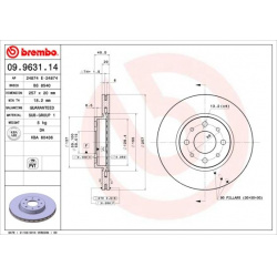 stabdžių diskas (1vnt) PRIME LINE
                                BREMBO                                                09.