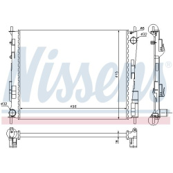 Aušinimo radiatorius
                                NISSENS                                                67286, NISSENS, 