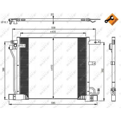 kondensatorius, oro kondicionierius EASY FIT
                                NRF                                350040, NRF, 
