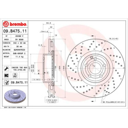 stabdžių diskas (1vnt) PRIME LINE - UV Coated
                                BREMBO                                       