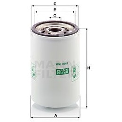 kuro filtras
                                MANN-FILTER                                                WK8001, MANN-FILTER, 
