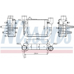 tarpinis suslėgto oro aušintuvas, kompresorius
                                NISSENS                                     