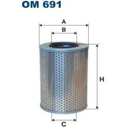 filtras, hidraulinė sistema
                                FILTRON                                                OM691, Ne