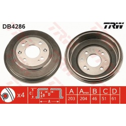 stabdžių būgnas
                                TRW                                                DB4286, TRW, DB4286, au
