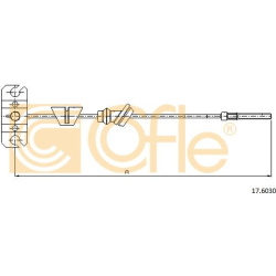 trosas, stovėjimo stabdys
                                COFLE                                                17.6030, Nenu