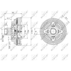 sankaba, radiatoriaus ventiliatorius
                                NRF                                49596, NRF, 49596, au