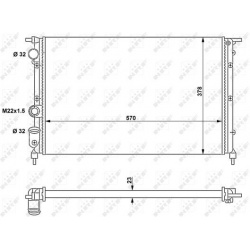 Aušinimo radiatorius
                                NRF                                                58852, NRF, 58852, a