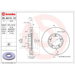 stabdžių diskas (1vnt) PRIME LINE
                                BREMBO                                                09.