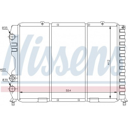 Aušinimo radiatorius
                                NISSENS                                                60033, NISSENS, 