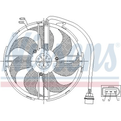 ventiliatorius, radiatoriaus
                                NISSENS                                                85551, NI