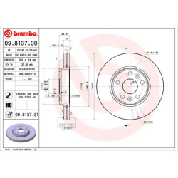 stabdžių diskas (1vnt) PRIME LINE - UV Coated
                                BREMBO                                       