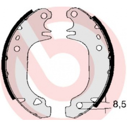 stabdžių trinkelių komplektas ESSENTIAL LINE
                                BREMBO                                       