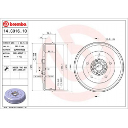 stabdžių būgnas ESSENTIAL LINE
                                BREMBO                                                14.C0