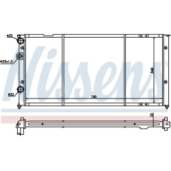 Aušinimo radiatorius
                                NISSENS                                                652491, NISSENS,
