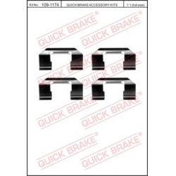 priedų komplektas, diskinių stabdžių trinkelės
                                QUICK BRAKE                              