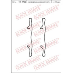 Stabdžių kaladėlių (disk) montavimo dalys
                                QUICK BRAKE                                109-