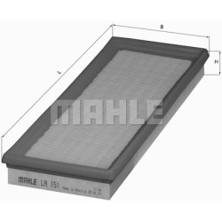 filtras, salono oras
                                KNECHT                                                LA151, KNECHT, LA1