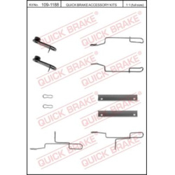 priedų komplektas, diskinių stabdžių trinkelės
                                QUICK BRAKE                              
